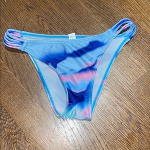 Cheeky blue/pink/purple bikini bottoms